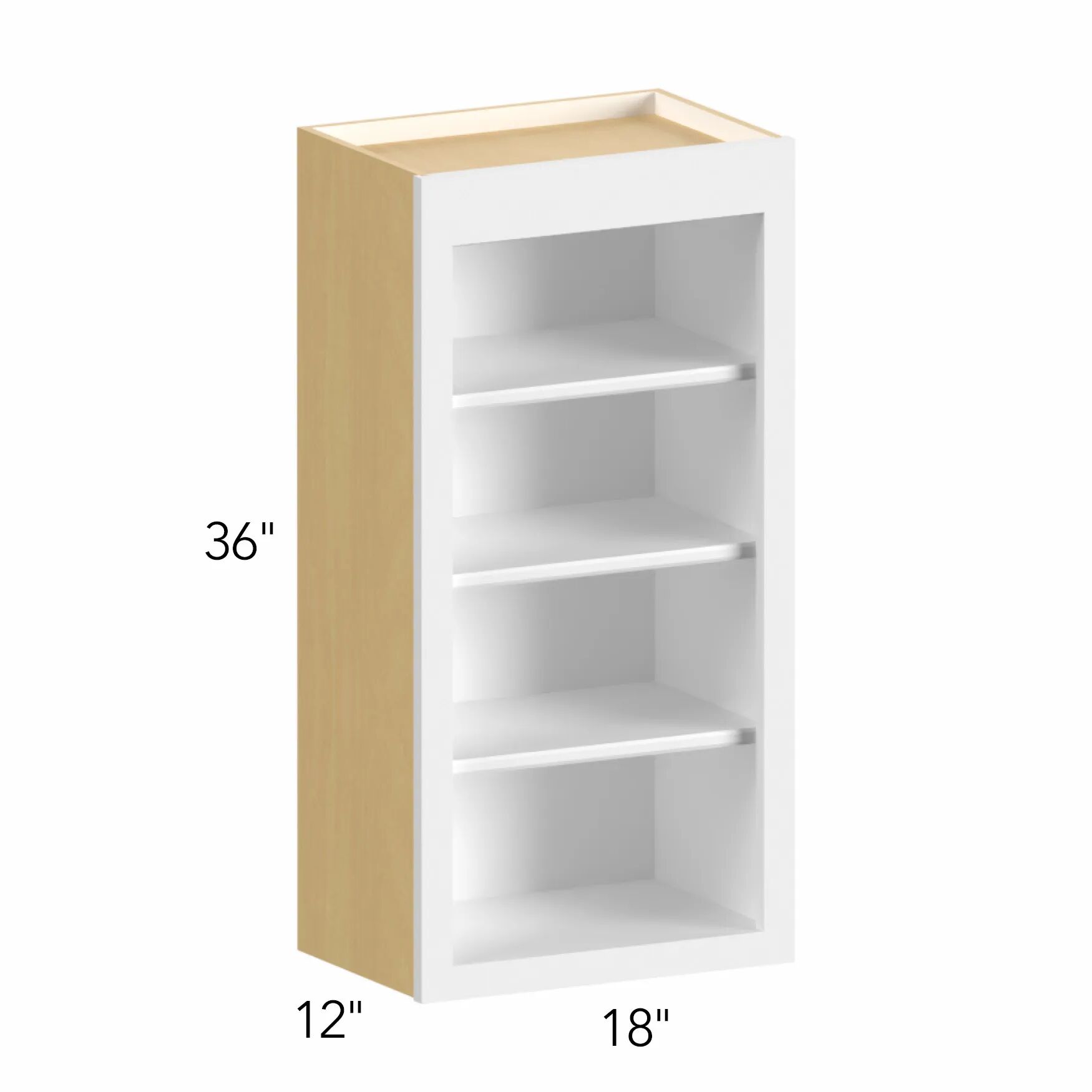 Allure® Galaxy Indigo 18"W x 36"H x 12"D Wall Open Shelf (WOS1836)