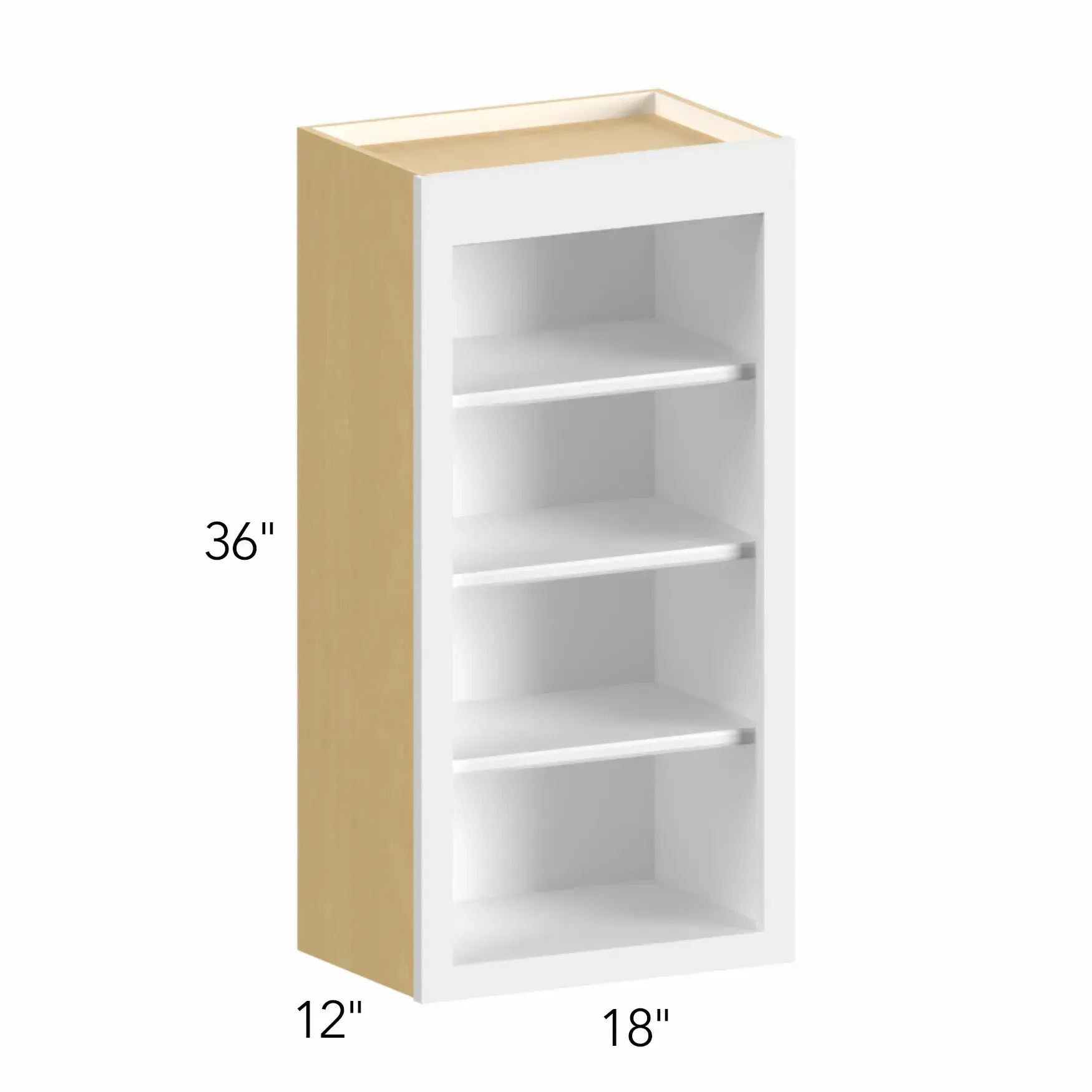 Allure® Galaxy Indigo 18"W x 36"H x 12"D Wall Open Shelf (WOS1836)