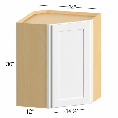 Allure® Echo Dove 24"W x 30"H x 24"D Diagonal Corner Wall Cabinet (WDC2430)