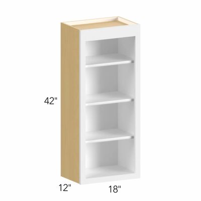 Allure® Echo Timber 18"W x 42"H x 12"D Wall Open Shelf (WOS1842)