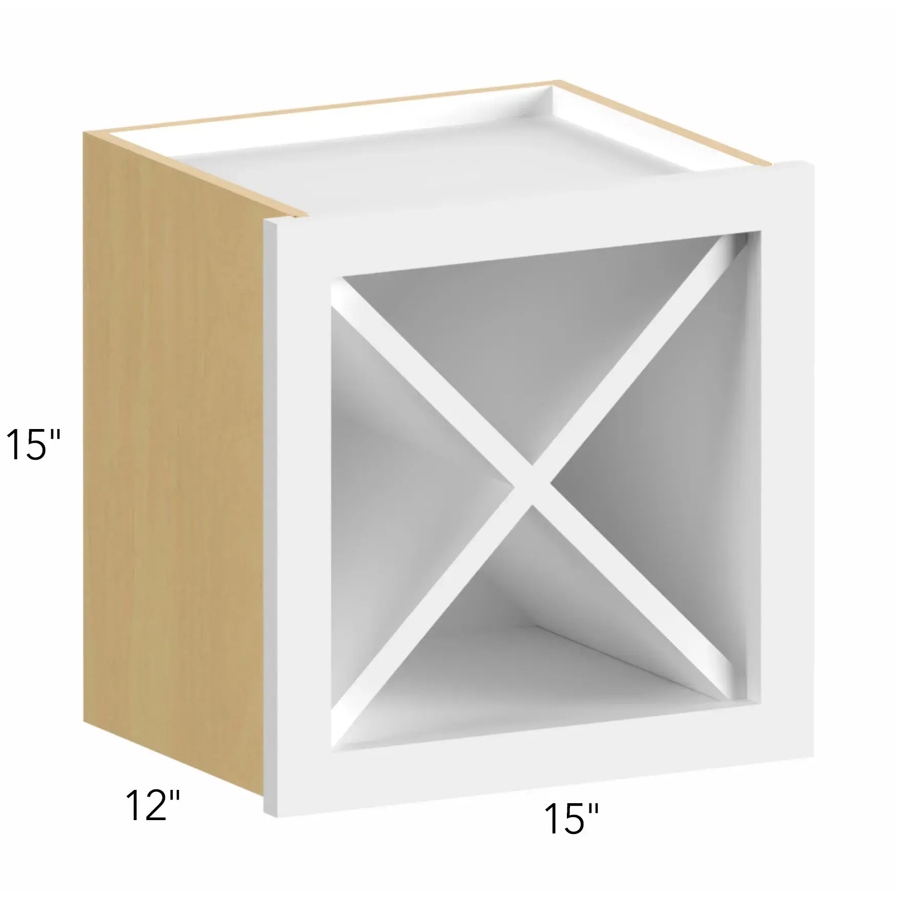Allure® Echo Timber 15"W x 15"H x 12"D Wall Wine Rack (WR15X15)