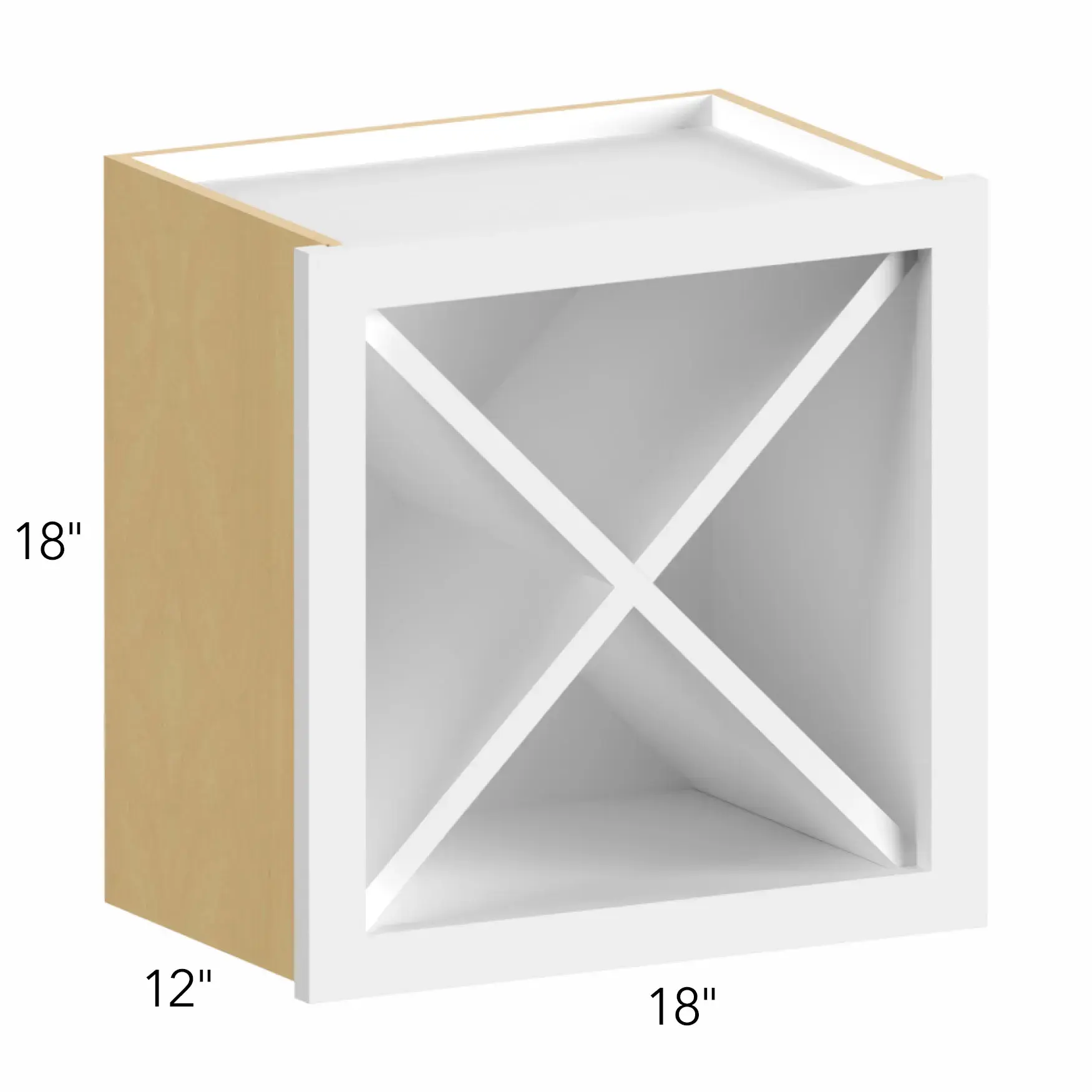 Allure® Galaxy Timber 18"W x 18"H x 12"D Wall Wine Rack (WR18X18)