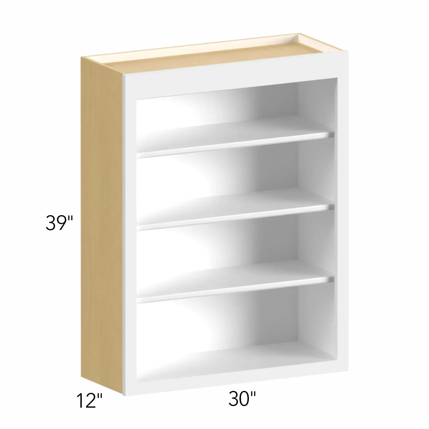 Allure® Galaxy Indigo 30"W x 39"H x 12"D Wall Open Shelf (WOS3039)