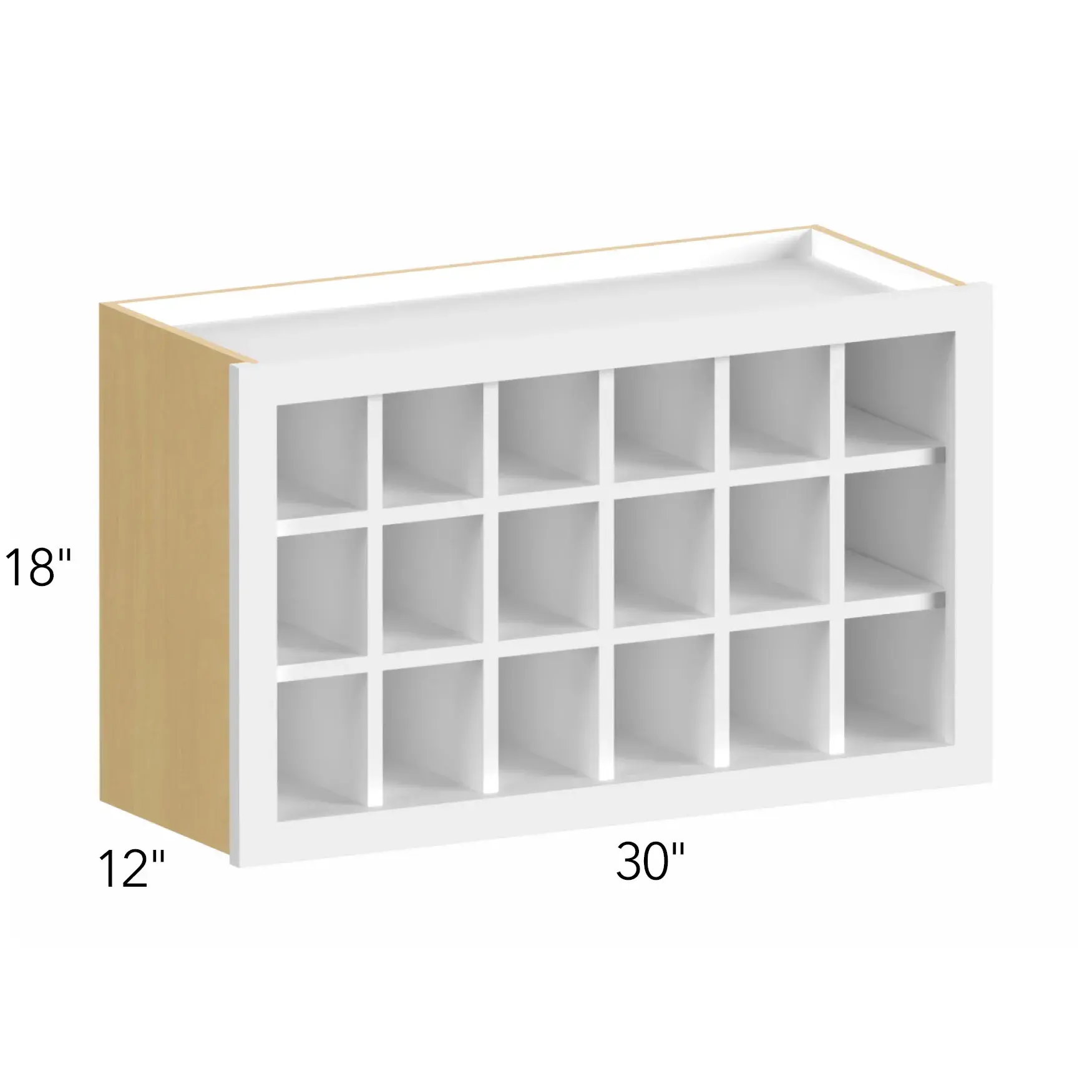 Allure® Echo Dove 30"W x 18"H x 12"D Wall Wine Rack (WR3018)