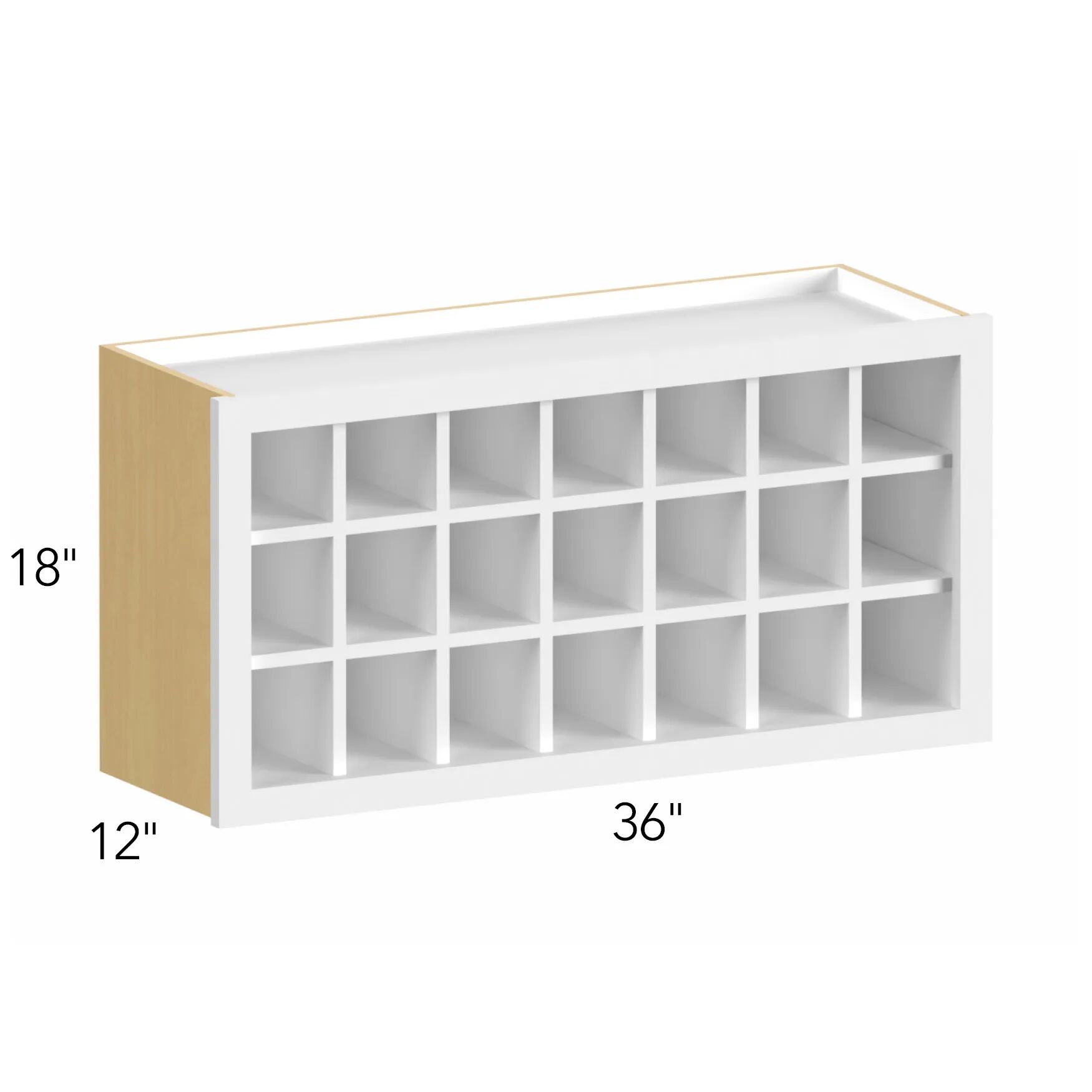 Allure® Echo Dove 36"W x 18"H x 12"D Wall Wine Rack (WR3618)