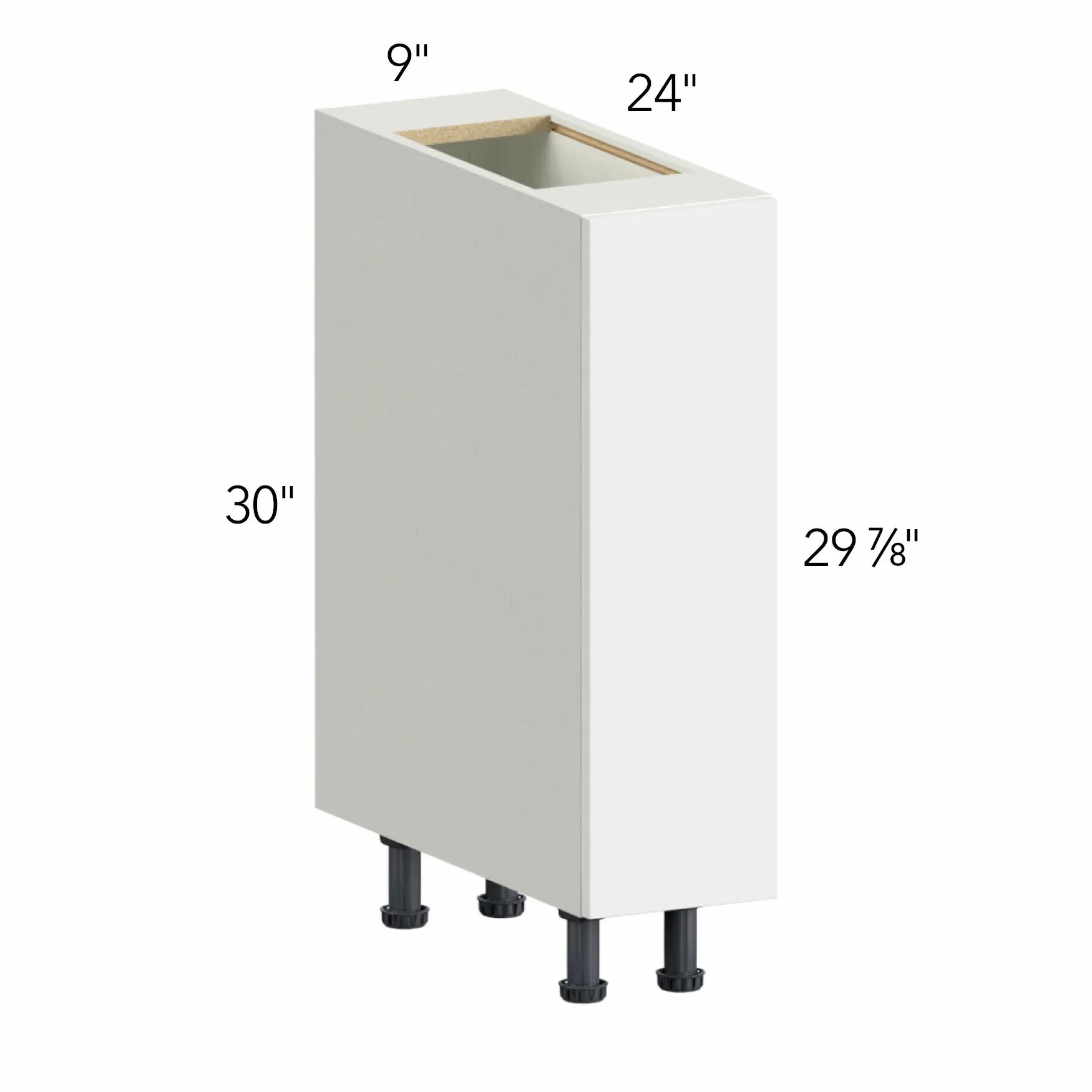 Ovela® Catalina Como Ash 2 9"W x 34.5"H x 24"D Base Cabinet (B09FD)