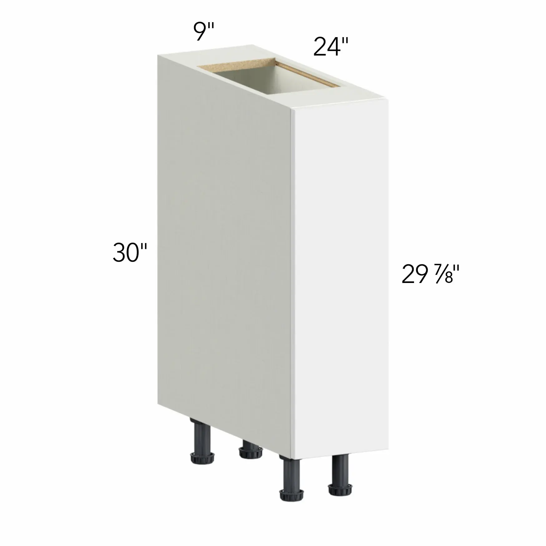 Ovela® Catalina Como Ash 2 9"W x 34.5"H x 24"D Base Cabinet (B09FD)