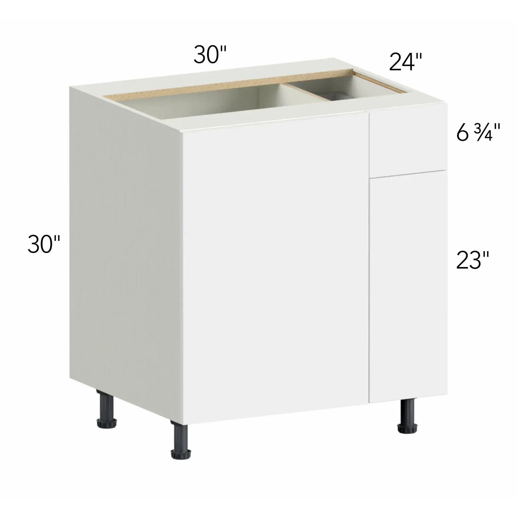 Ovela® Tuscany Ida 1 30"W x 34.5"H x 24"D Blind Corner Cabinet (BLB36/39)