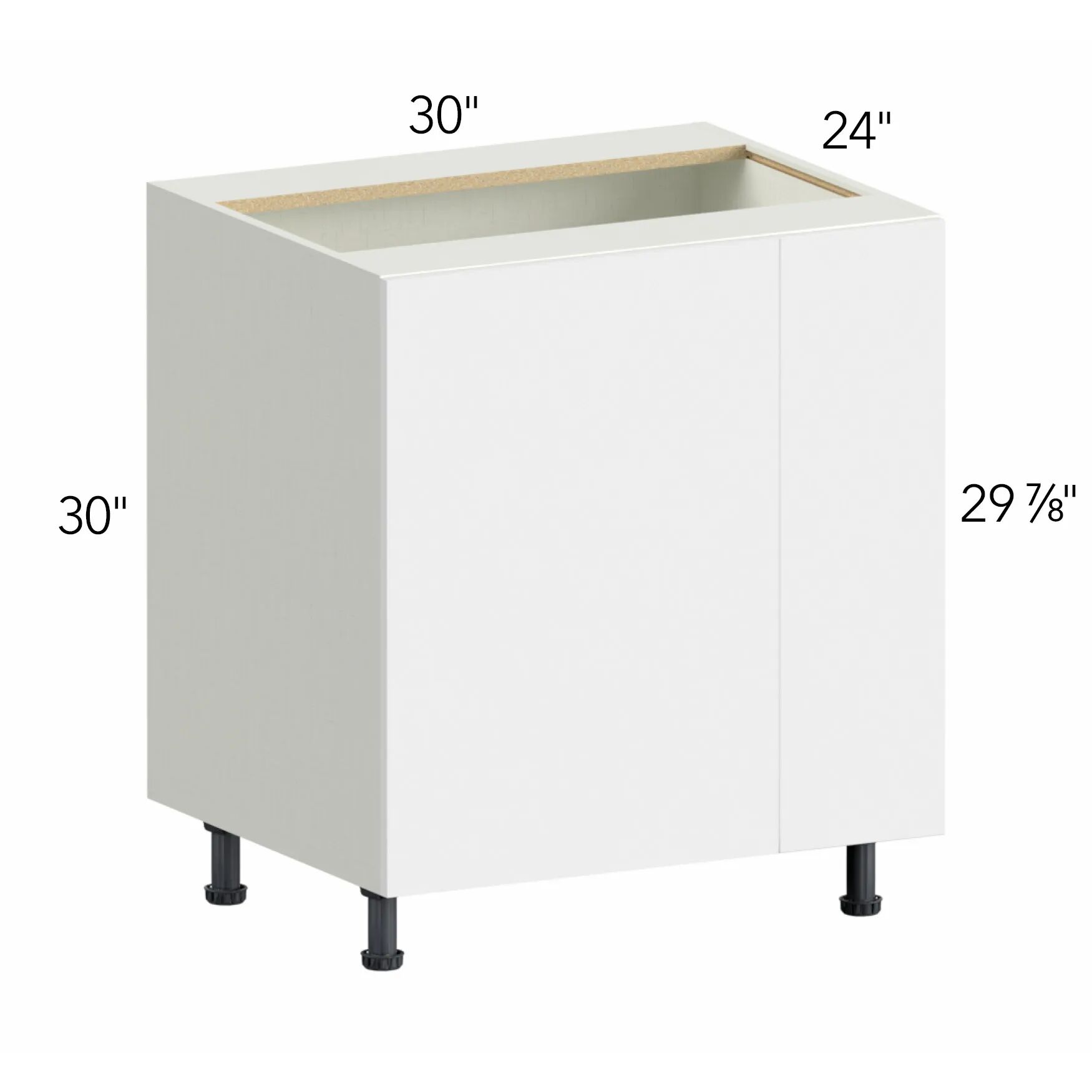 Illume® Tuscany Blanco 30"W x 30"H x 24"D Blind Corner Cabinet (BLB36/39FD)