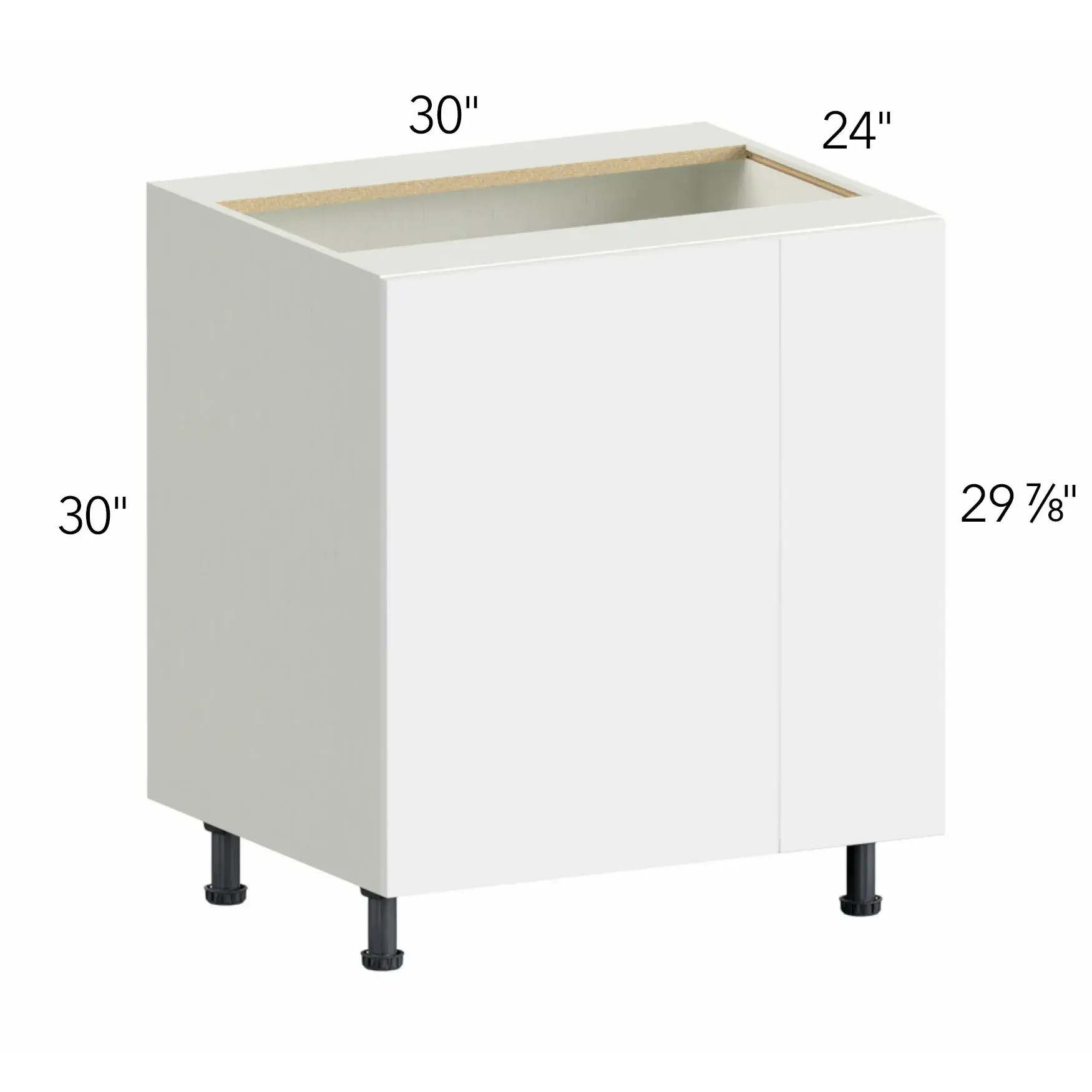 Illume® Tuscany Blanco 30"W x 30"H x 24"D Blind Corner Cabinet (BLB36/39FD)