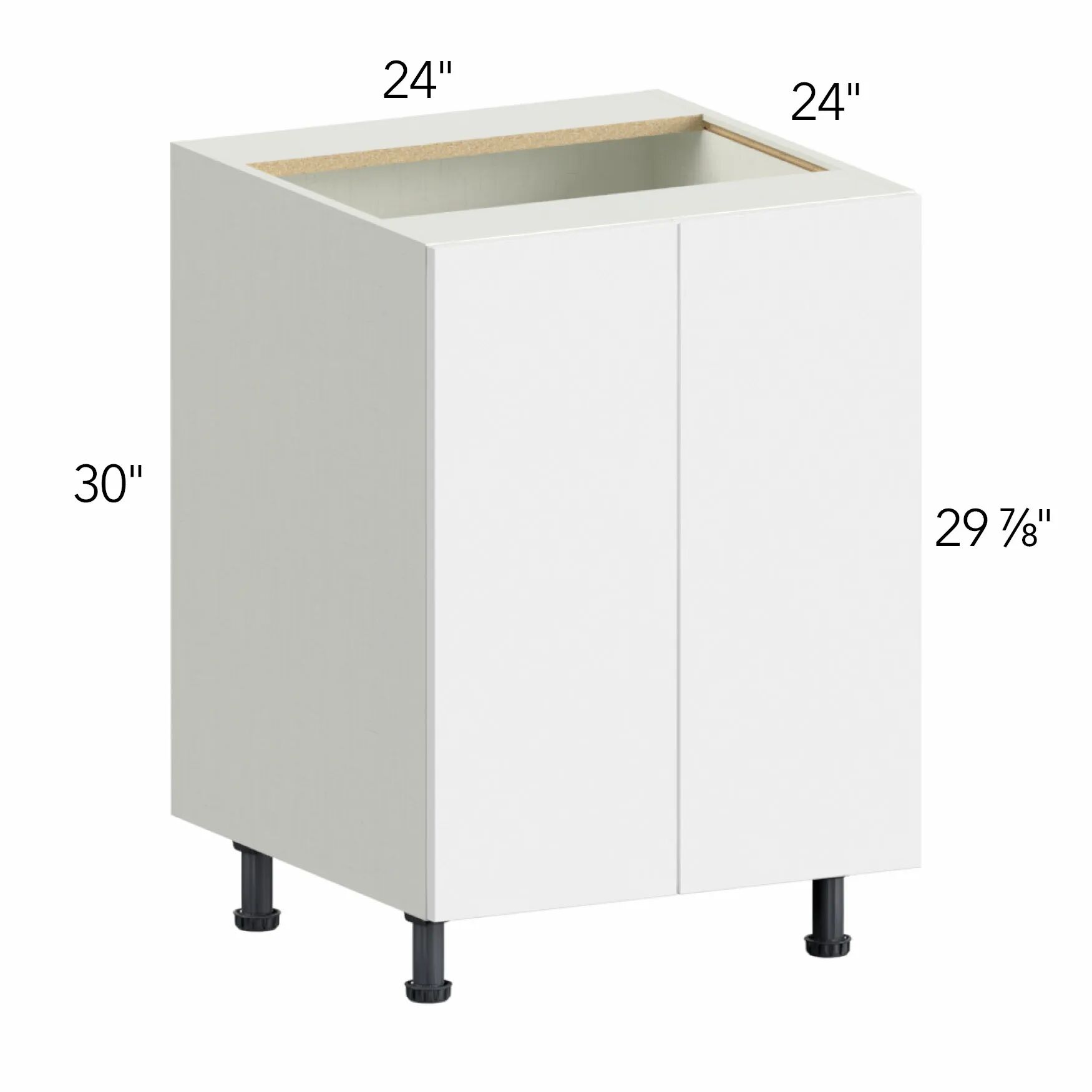Ovela® Tuscany Blanco 24"W x 34.5"H x 24"D Base Cabinet (B24FD)