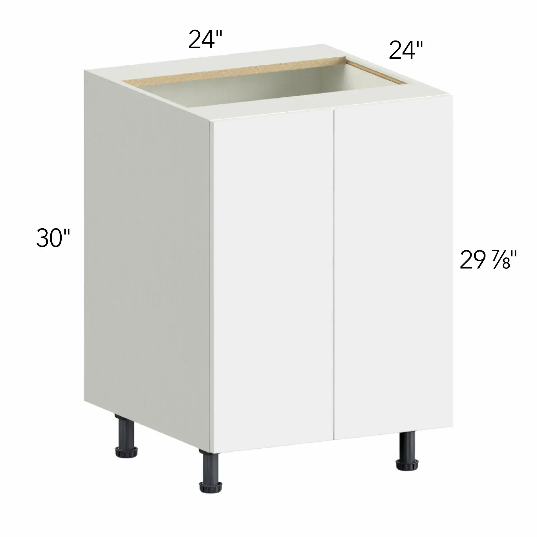 Ovela® Tuscany Blanco 24"W x 34.5"H x 24"D Base Cabinet (B24FD)