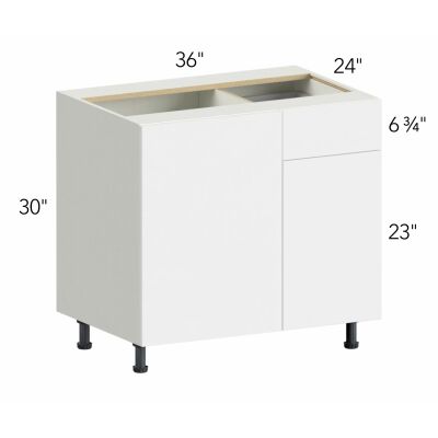 Illume® Tuscany Como Ash 1 36"W x 30"H x 24"D Blind Corner Cabinet (BLB42/45)