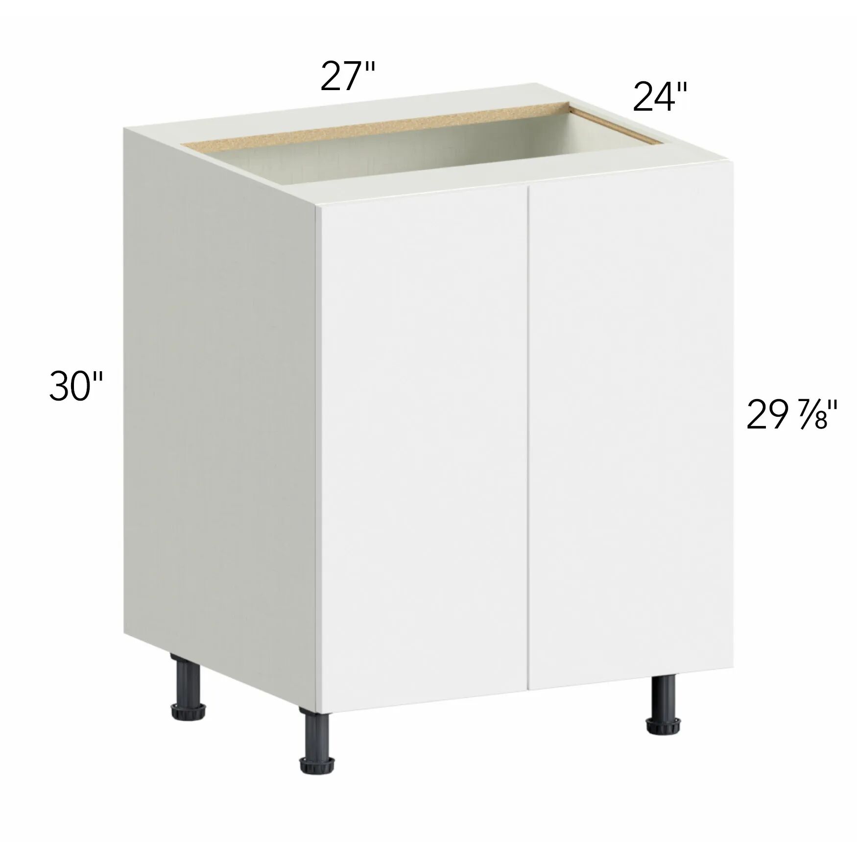 Ovela® Tuscany Blanco 27"W x 34.5"H x 24"D Base Cabinet (B27FD)