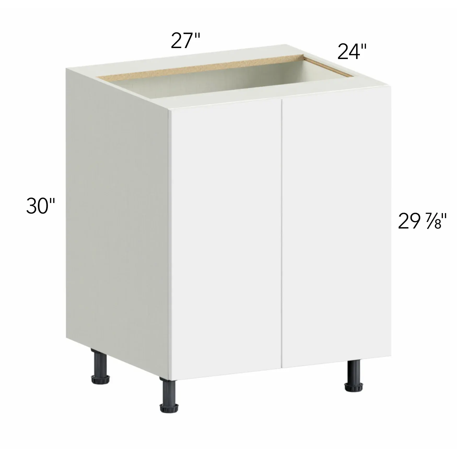 Ovela® Tuscany Blanco 27"W x 34.5"H x 24"D Base Cabinet (B27FD)
