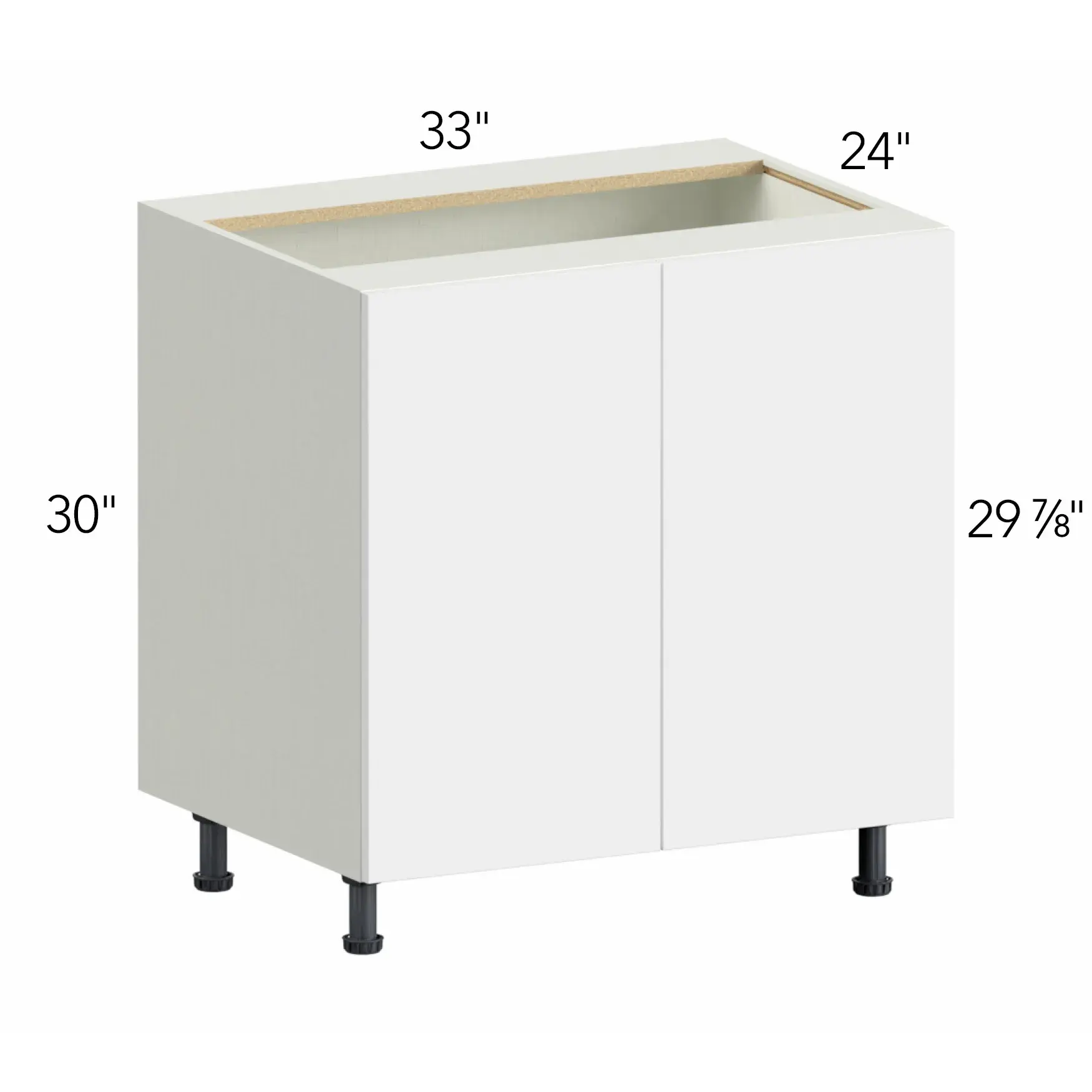 Illume® Catalina Como Ash 2 33"W x 30"H x 24"D Base Cabinet (B33FD)