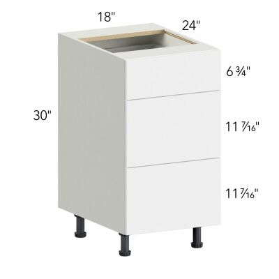 Illume® Tuscany Antracita 18"W x 30"H x 24"D Drawer Base Cabinet (DB18-3)