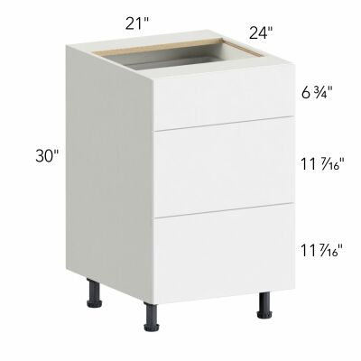 Illume® Tuscany Antracita 21"W x 30"H x 24"D Drawer Base Cabinet (DB21-3)