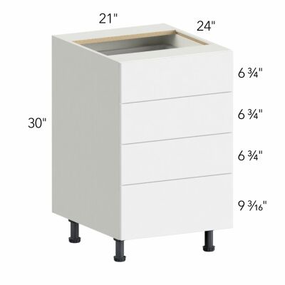 Illume® Tuscany Olmo 3 21"W x 30"H x 24"D Drawer Base Cabinet (DB21-4)