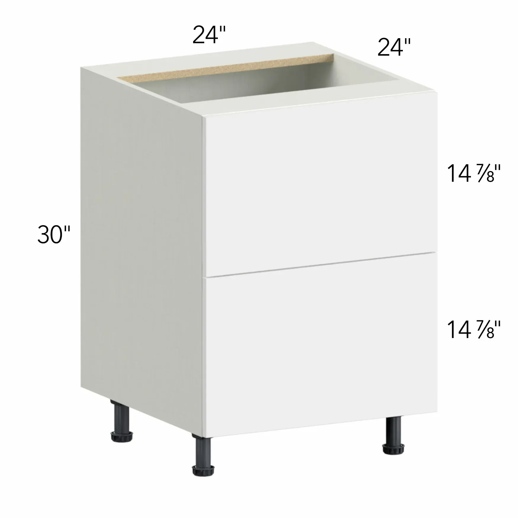 Ovela® Tuscany Ida 2 24"W x 34.5"H x 24"D Drawer Base Cabinet (DB24-2)