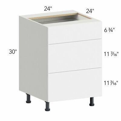 Ovela® Tuscany Ida 2 24"W x 34.5"H x 24"D Drawer Base Cabinet (DB24-3)