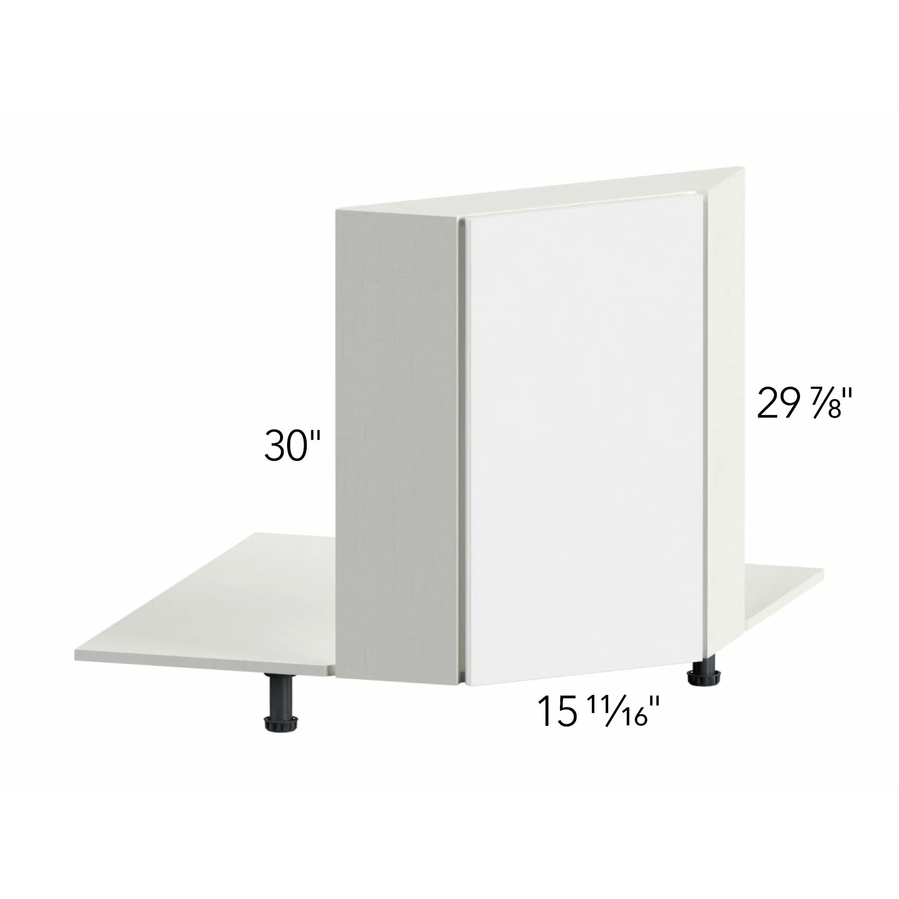 Illume® Tuscany Nocce 3 28.5"W x 30"H x 5.5"D Desk Base Cabinet (DSF36FD)