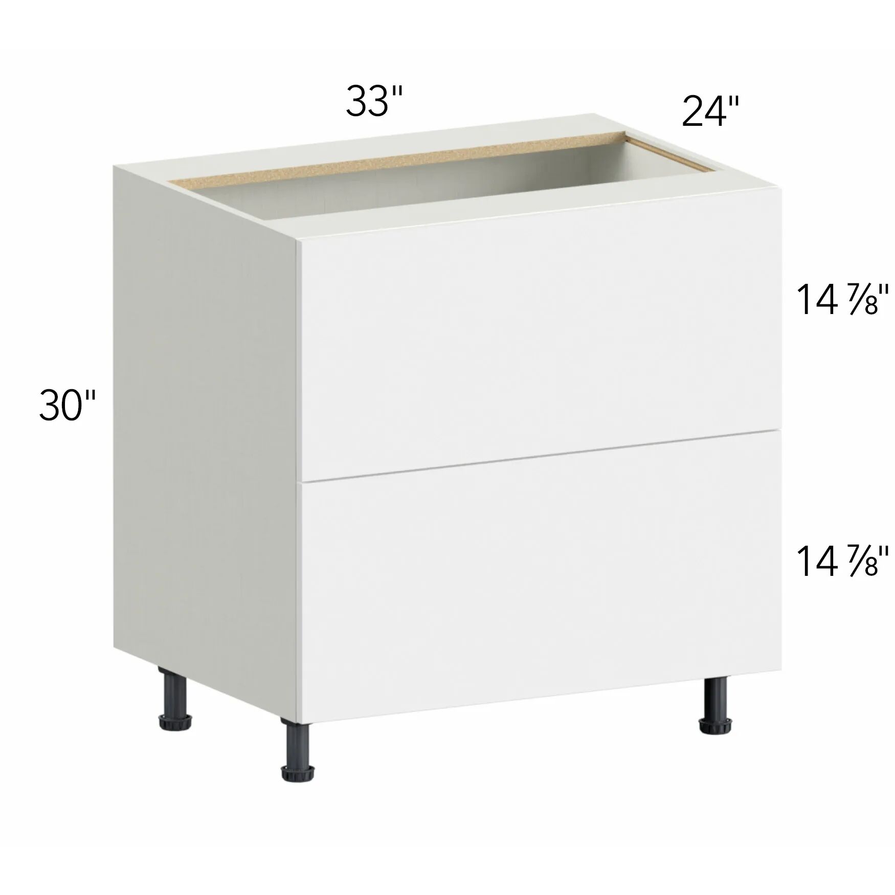 Ovela® Tuscany Cashmere 33"W x 34.5"H x 24"D Drawer Base Cabinet (DB33-2)