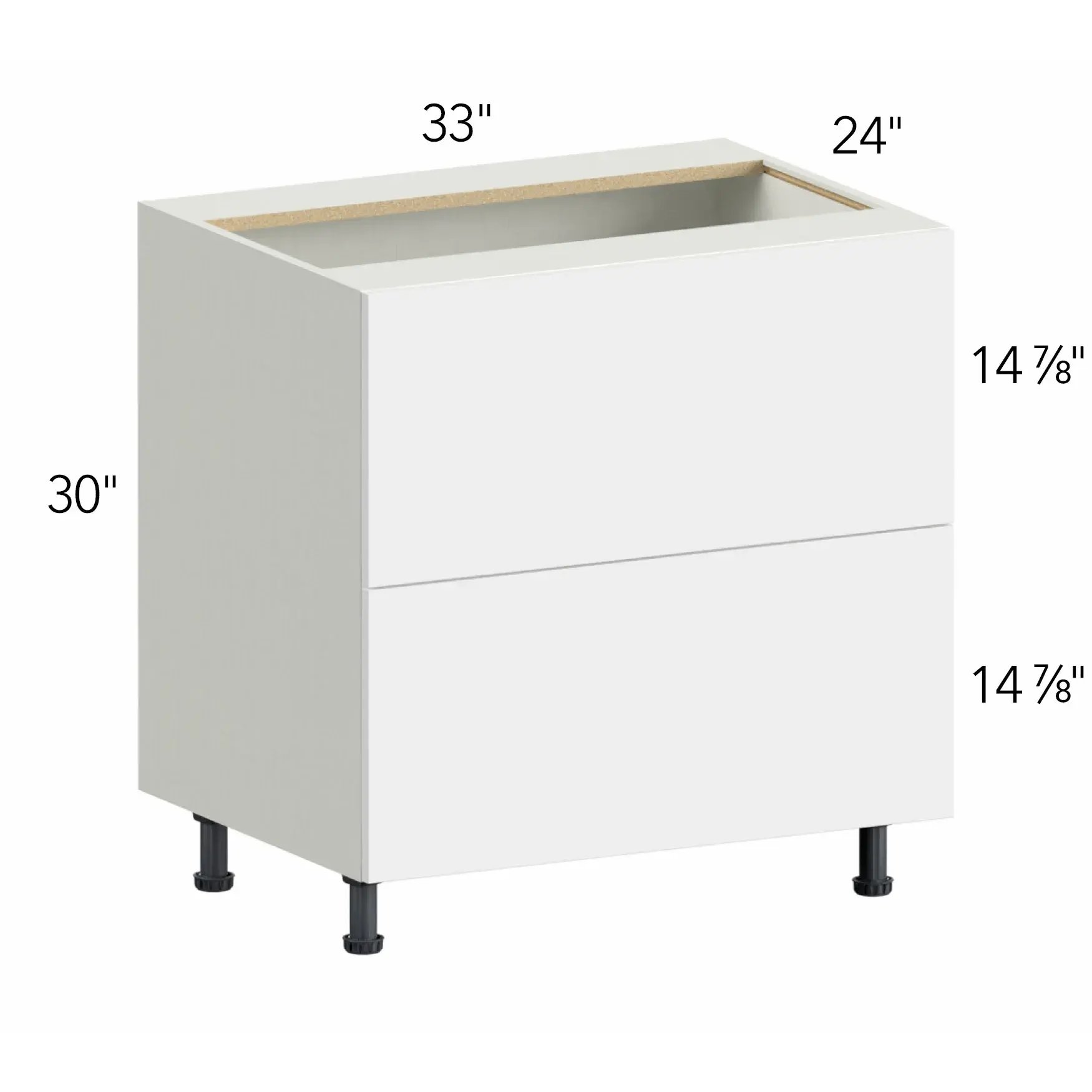 Ovela® Tuscany Cashmere 33"W x 34.5"H x 24"D Drawer Base Cabinet (DB33-2)