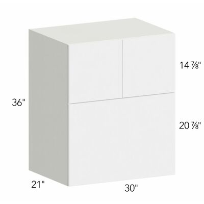 Ovela® Tuscany Antracita 30"W x 36"H x 21"D Microwave Wall Cabinet (MC303621)