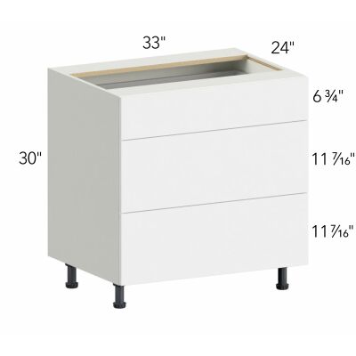 Ovela® Catalina Clubhouse Oak 33"W x 34.5"H x 24"D Drawer Base Cabinet (DB33-3)