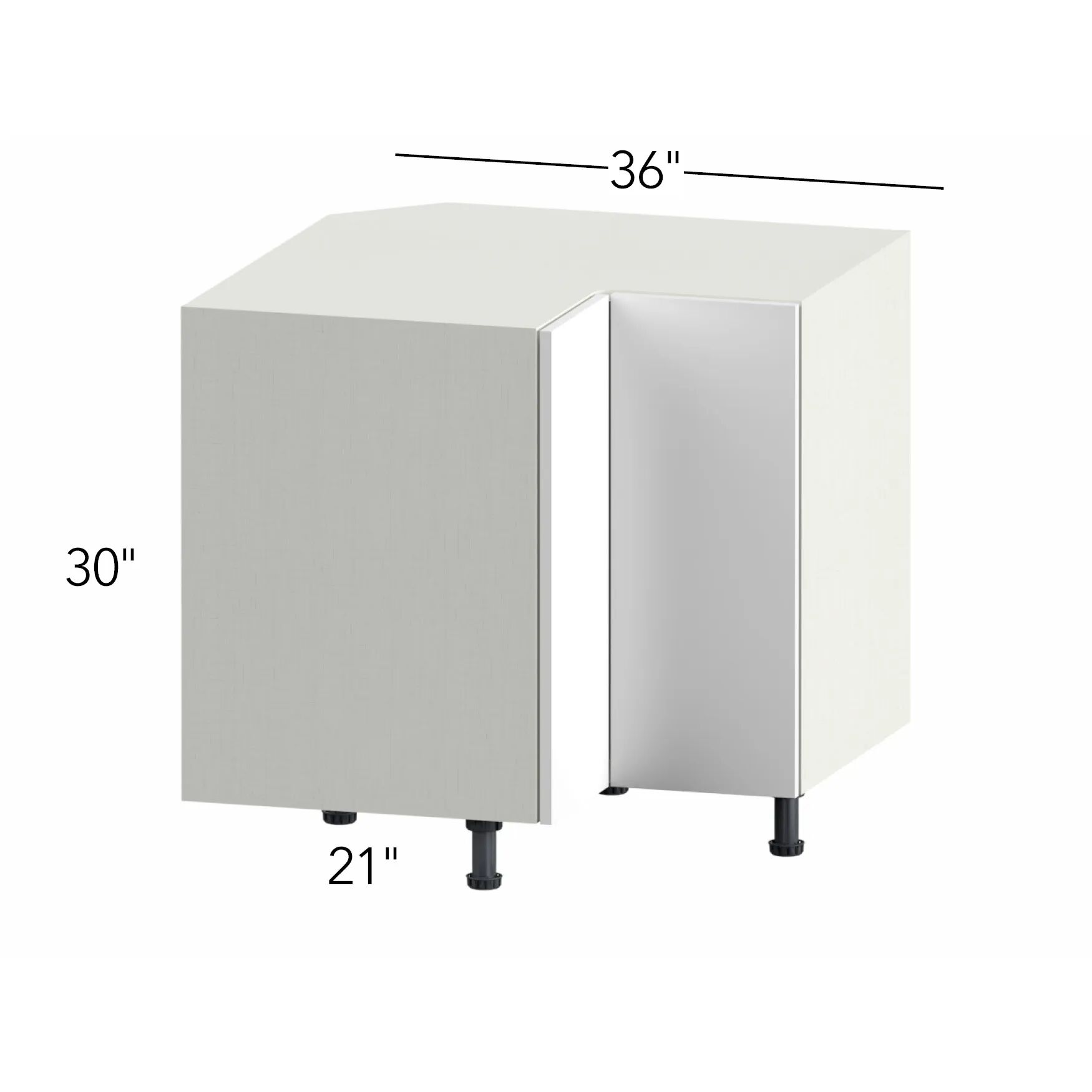 Illume® Tuscany Basalto 33"W x 30"H x 33"D Easy Reach Corner Base (ERB36)