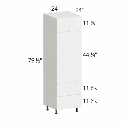 Illume® Tuscany Blanco 24"W x 79.5"H x 24"D Oven Cabinet (OC2484C)