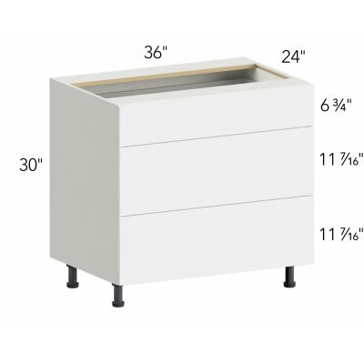 Ovela® Catalina Clubhouse Oak 36"W x 34.5"H x 24"D Drawer Base Cabinet (DB36-3)