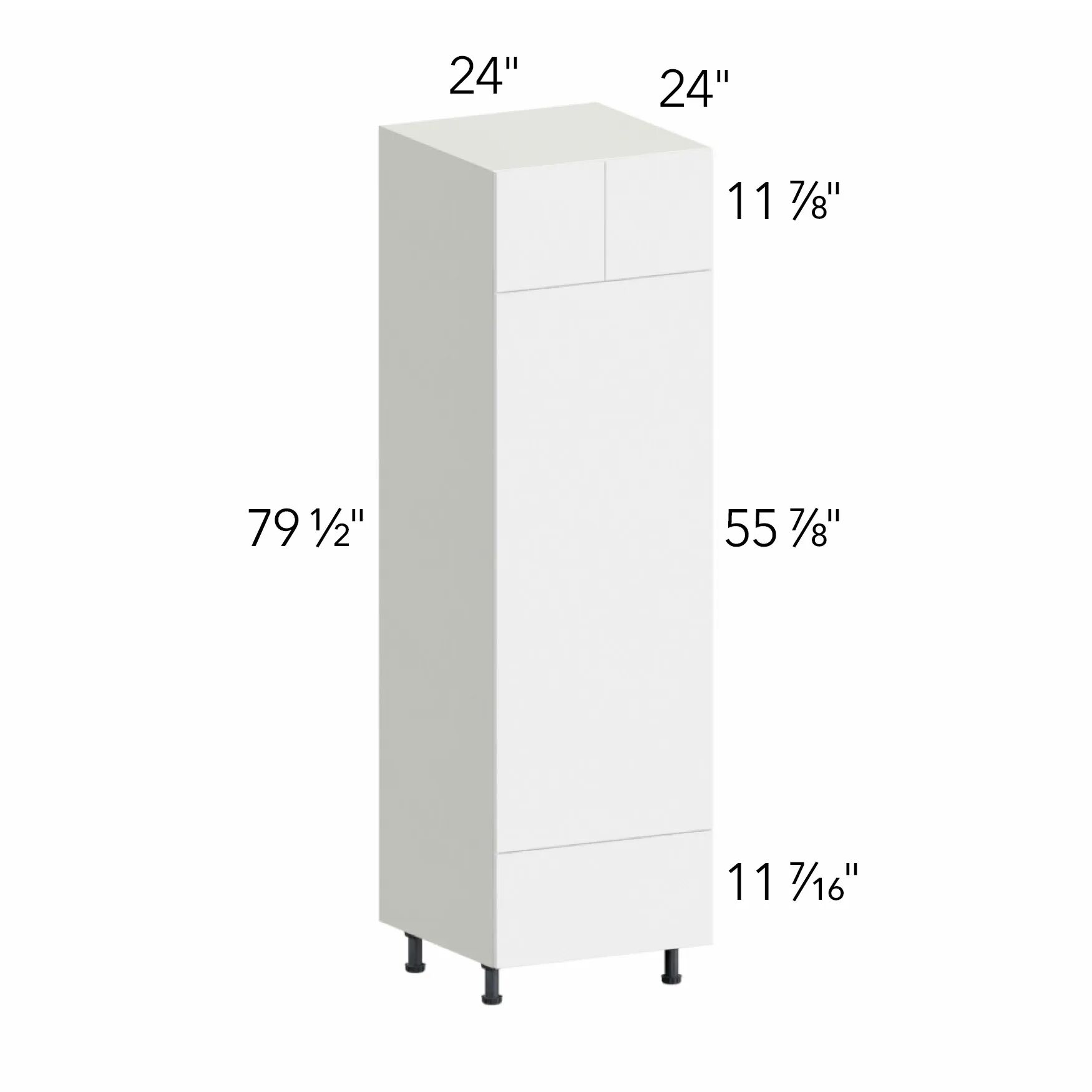Illume® Tuscany Ida 2 24"W x 79.5"H x 24"D Oven Cabinet (OC2484D)