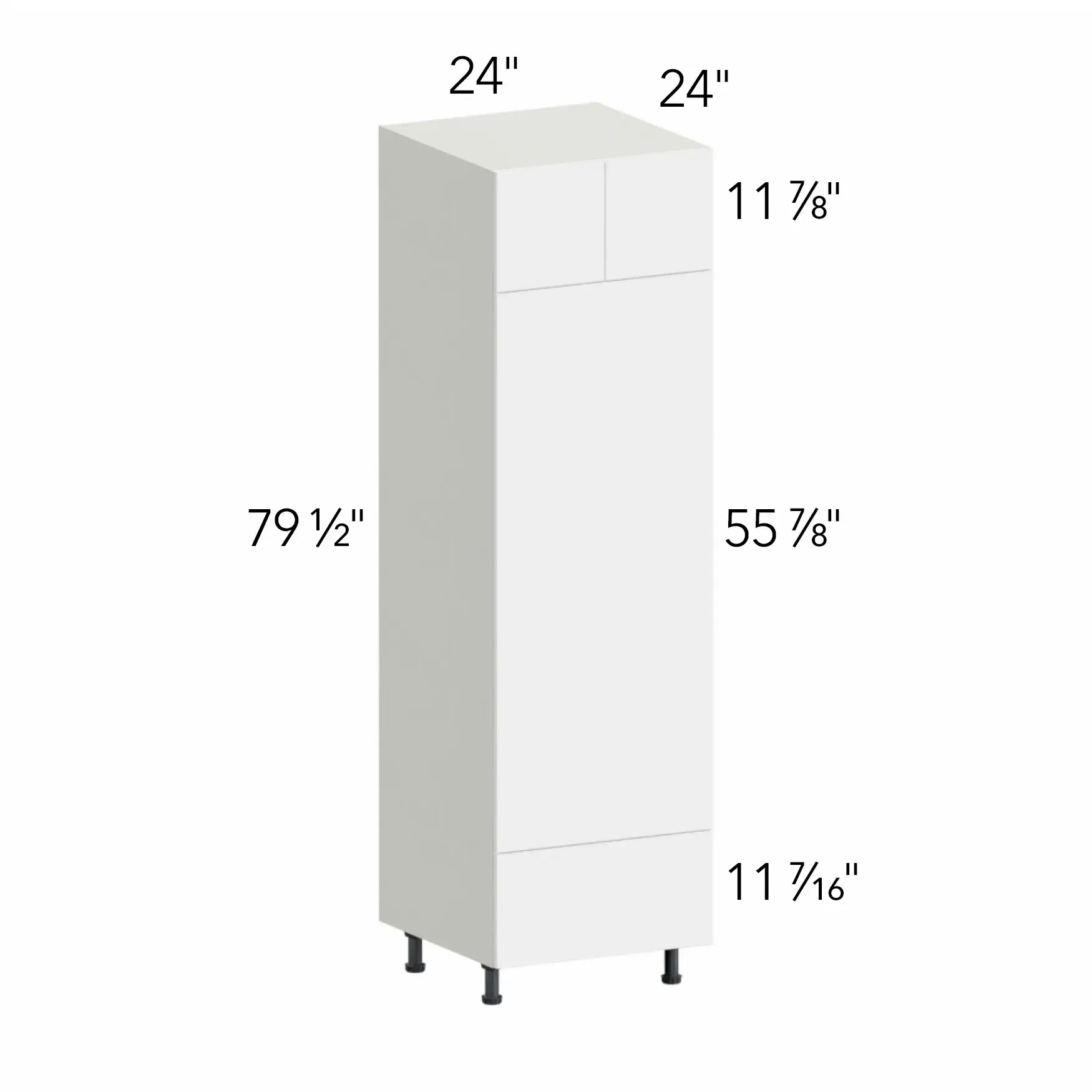 Illume® Tuscany Ida 2 24"W x 79.5"H x 24"D Oven Cabinet (OC2484D)