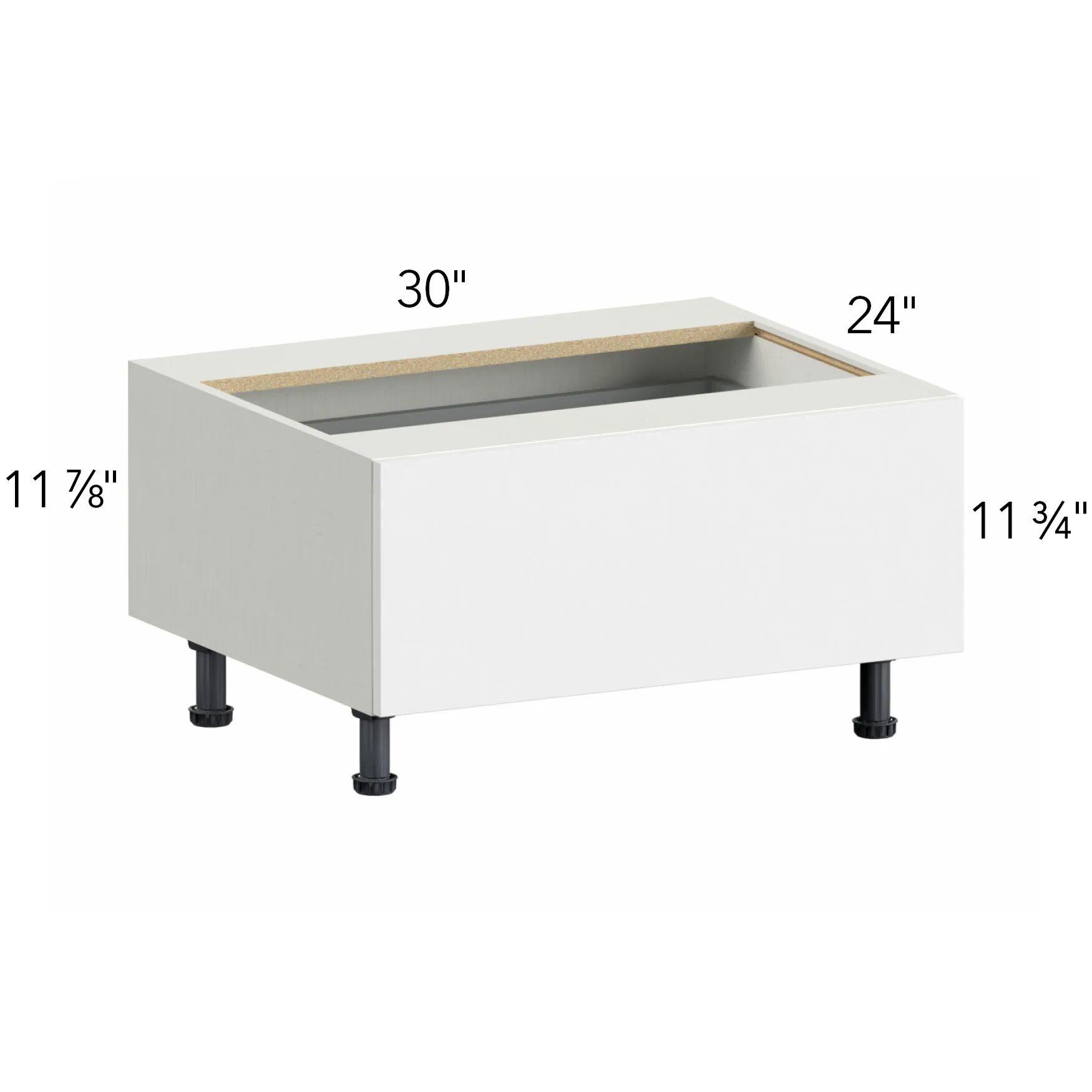 Illume® Catalina Olmo 3 30"W x 16.5"H x 24"D Drawer Base Cabinet (DBS30)