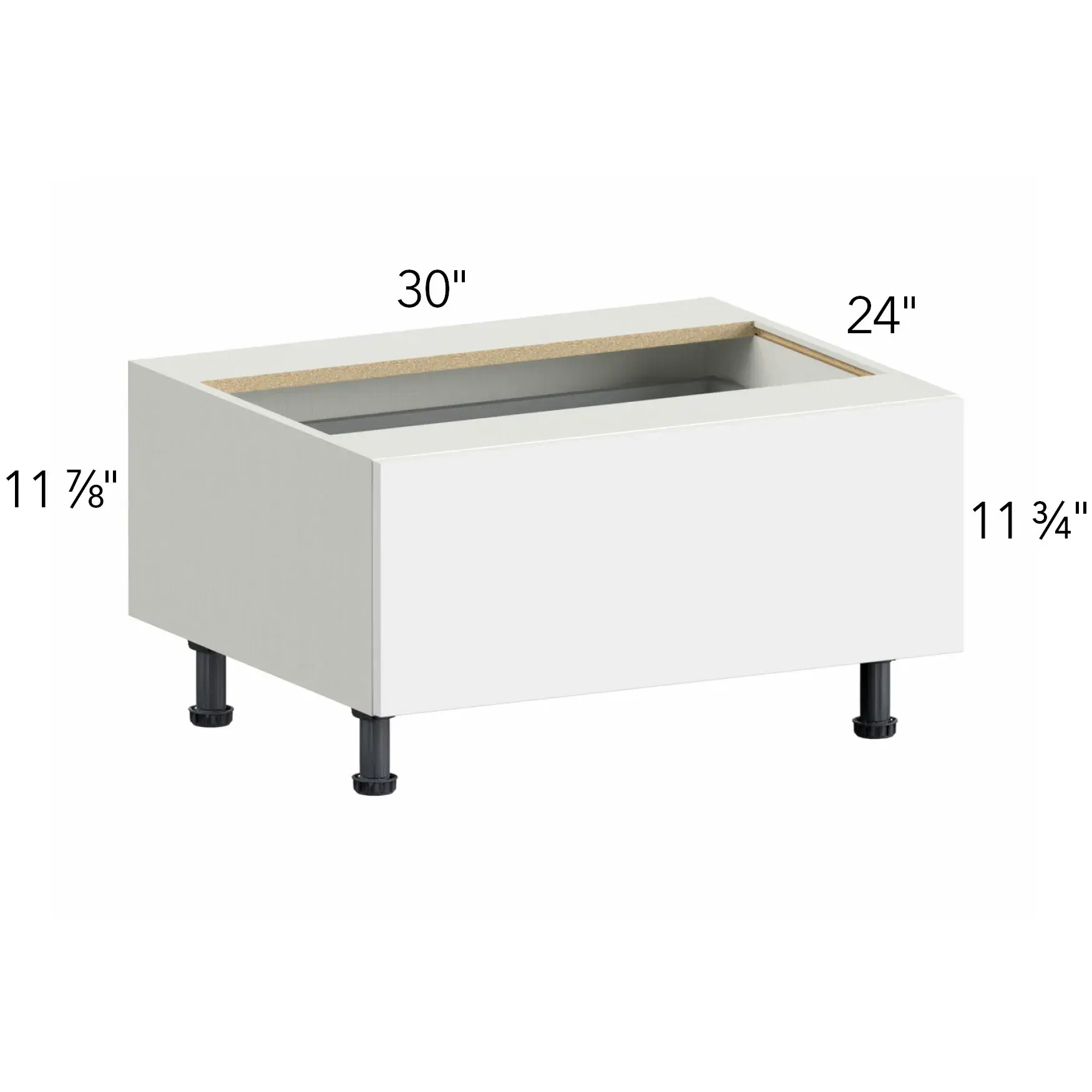 Illume® Catalina Olmo 3 30"W x 16.5"H x 24"D Drawer Base Cabinet (DBS30)