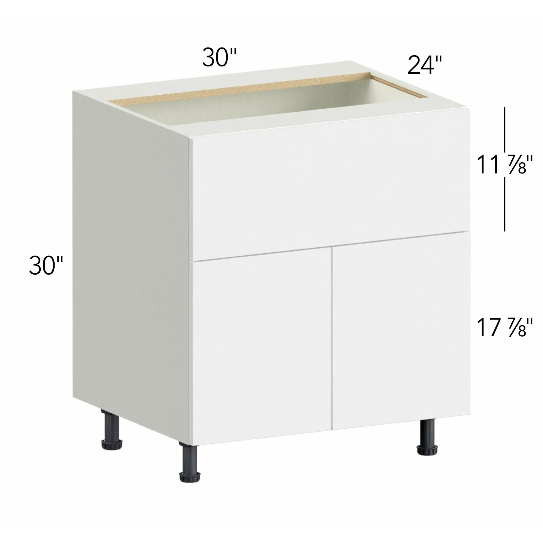 Illume® Tuscany Blanco 30"W x 30"H x 24"D Specialty Base Cabinet (FS30)