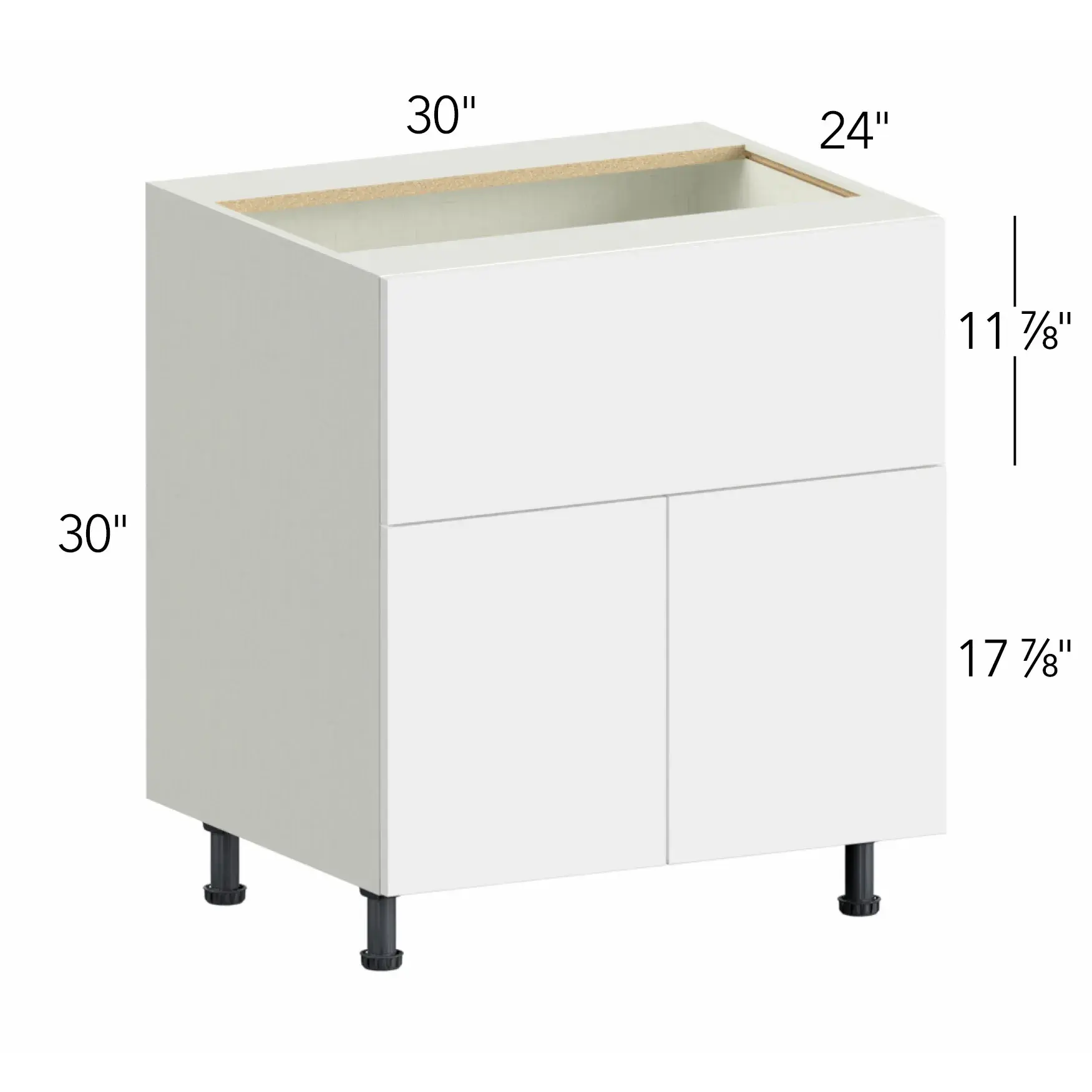 Illume® Tuscany Blanco 30"W x 30"H x 24"D Specialty Base Cabinet (FS30)