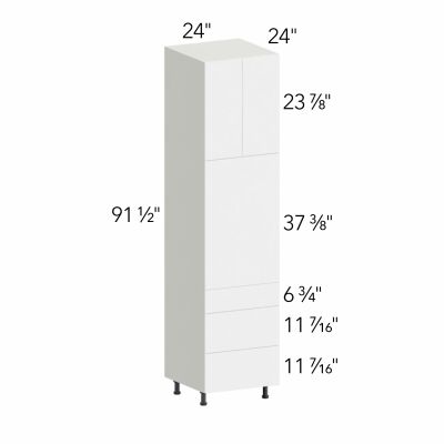 Ovela® Tuscany Ida 2 24"W x 91.5"H x 24"D Oven Cabinet (OC2496S-3)