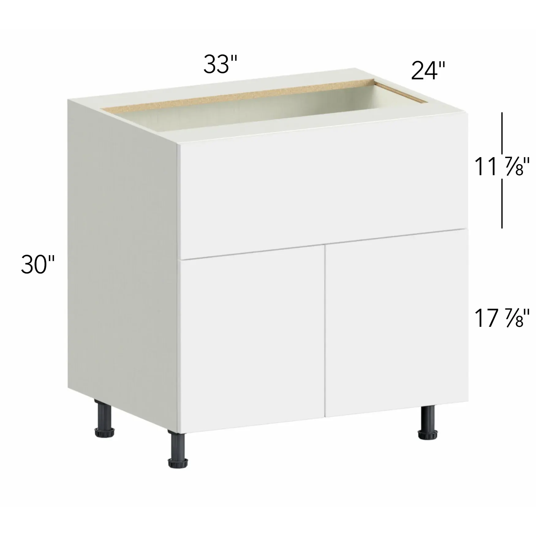Ovela® Tuscany Blanco 33"W x 34.5"H x 24"D Specialty Base Cabinet (FS33)