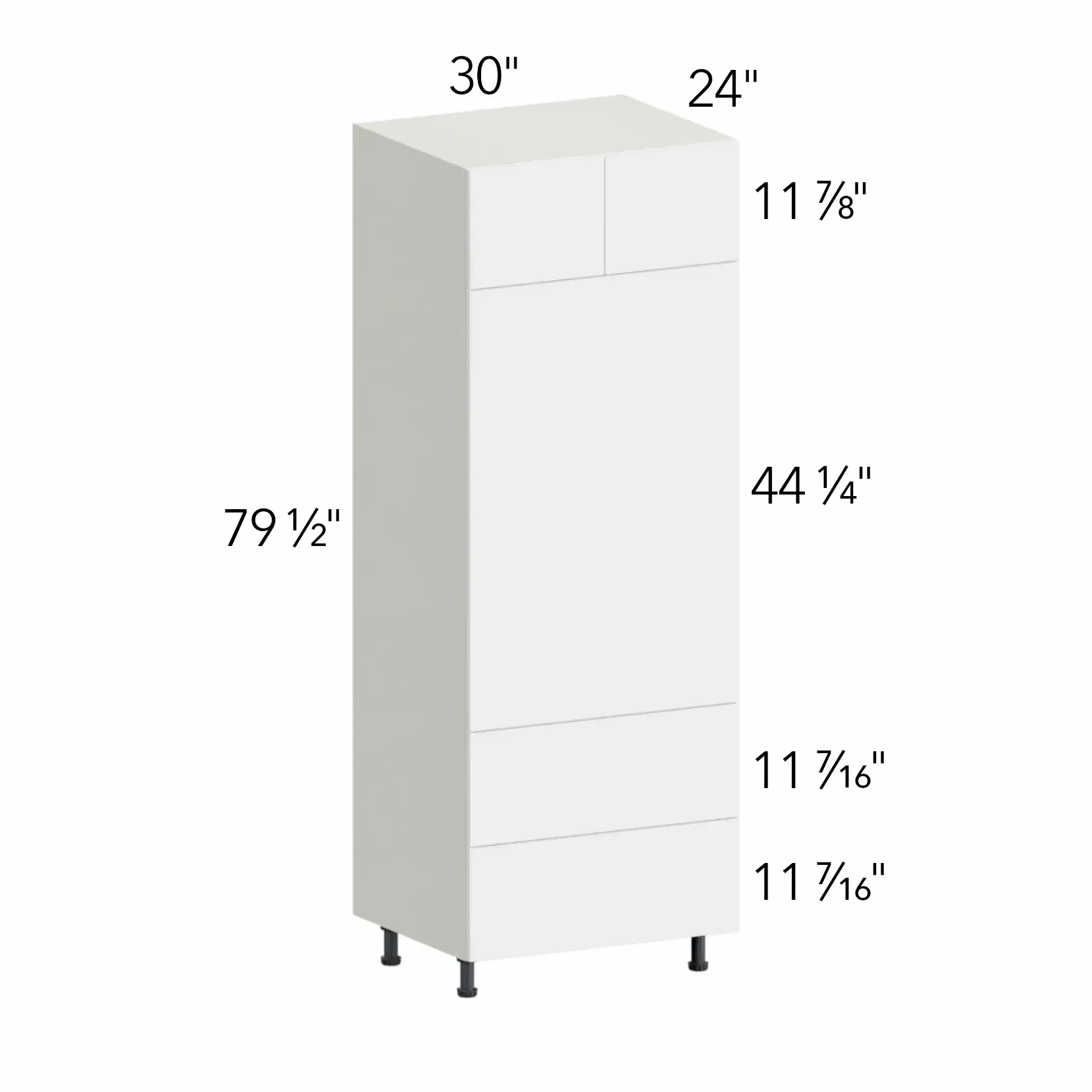 Illume® Tuscany Ida 2 30"W x 79.5"H x 24"D Oven Cabinet (OC3084C)