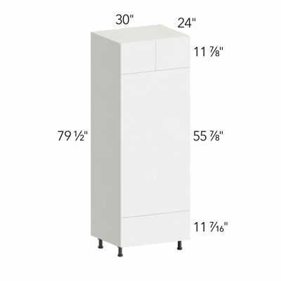 Illume® Tuscany Blanco 30"W x 79.5"H x 24"D Oven Cabinet (OC3084D)