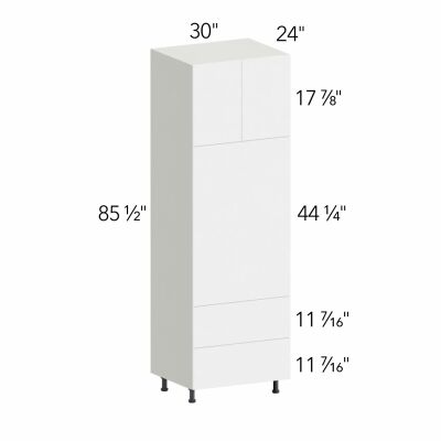 Ovela® Tuscany Blanco 30"W x 85.5"H x 24"D Oven Cabinet (OC3090C)