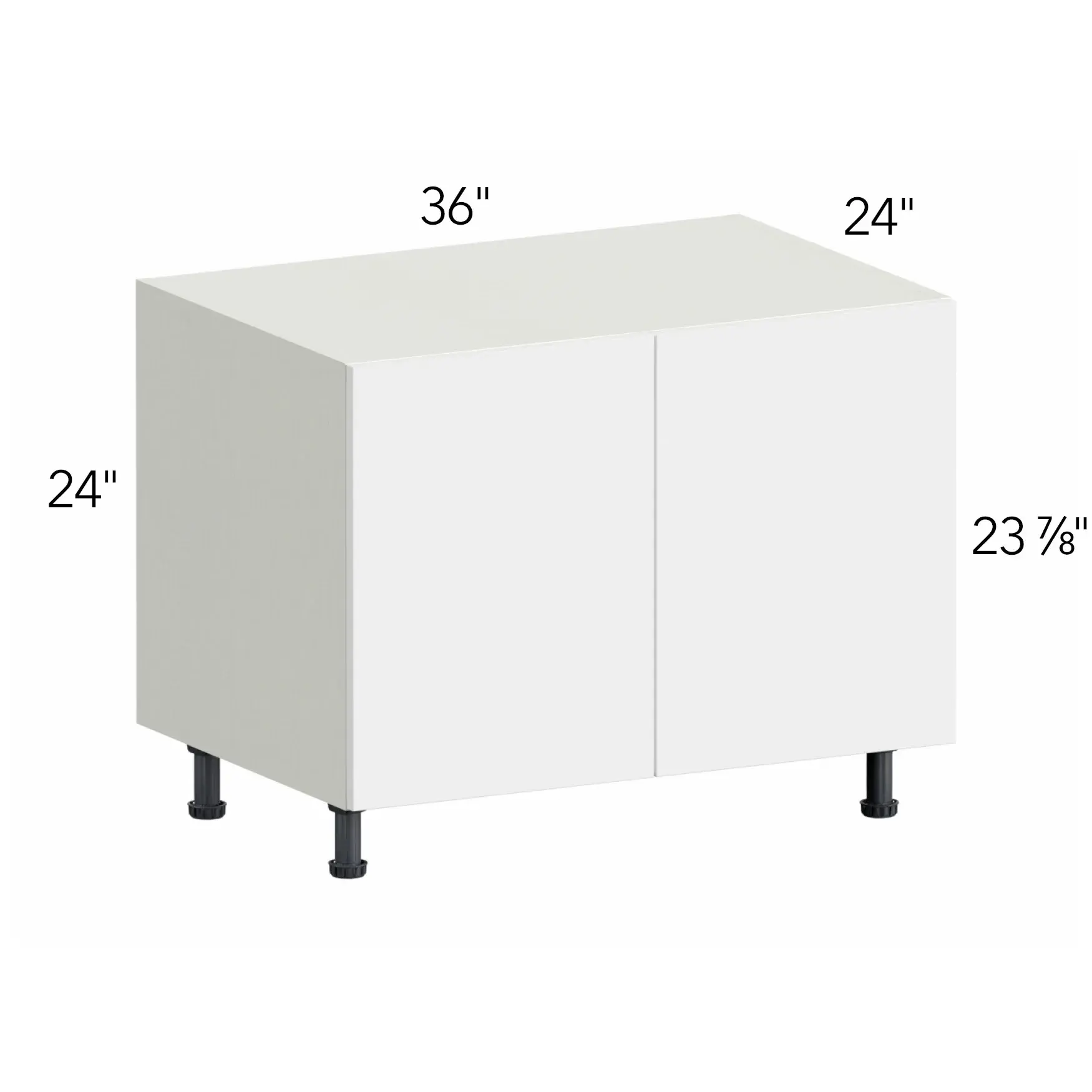 Illume® Catalina Carbone Matte 36"W x 24"H x 24"D Base Cabinet (RTB36)