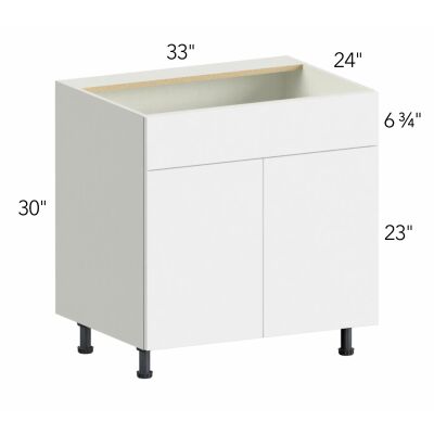 Ovela® Tuscany Cashmere 33"W x 34.5"H x 24"D Sink Base Cabinet (SB33)