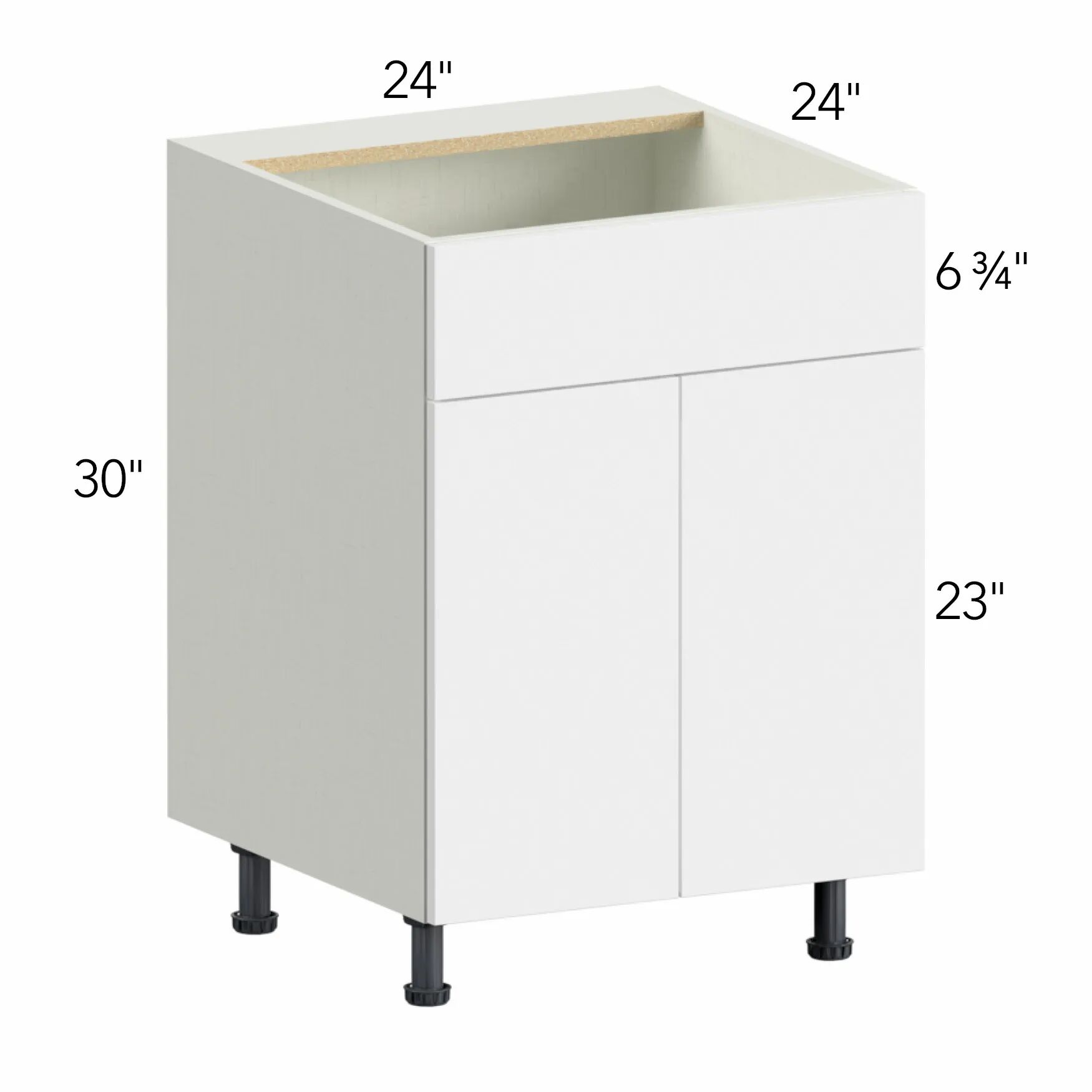 Illume® Tuscany Basalto 24"W x 30"H x 24"D Sink Base Cabinet (SB24)