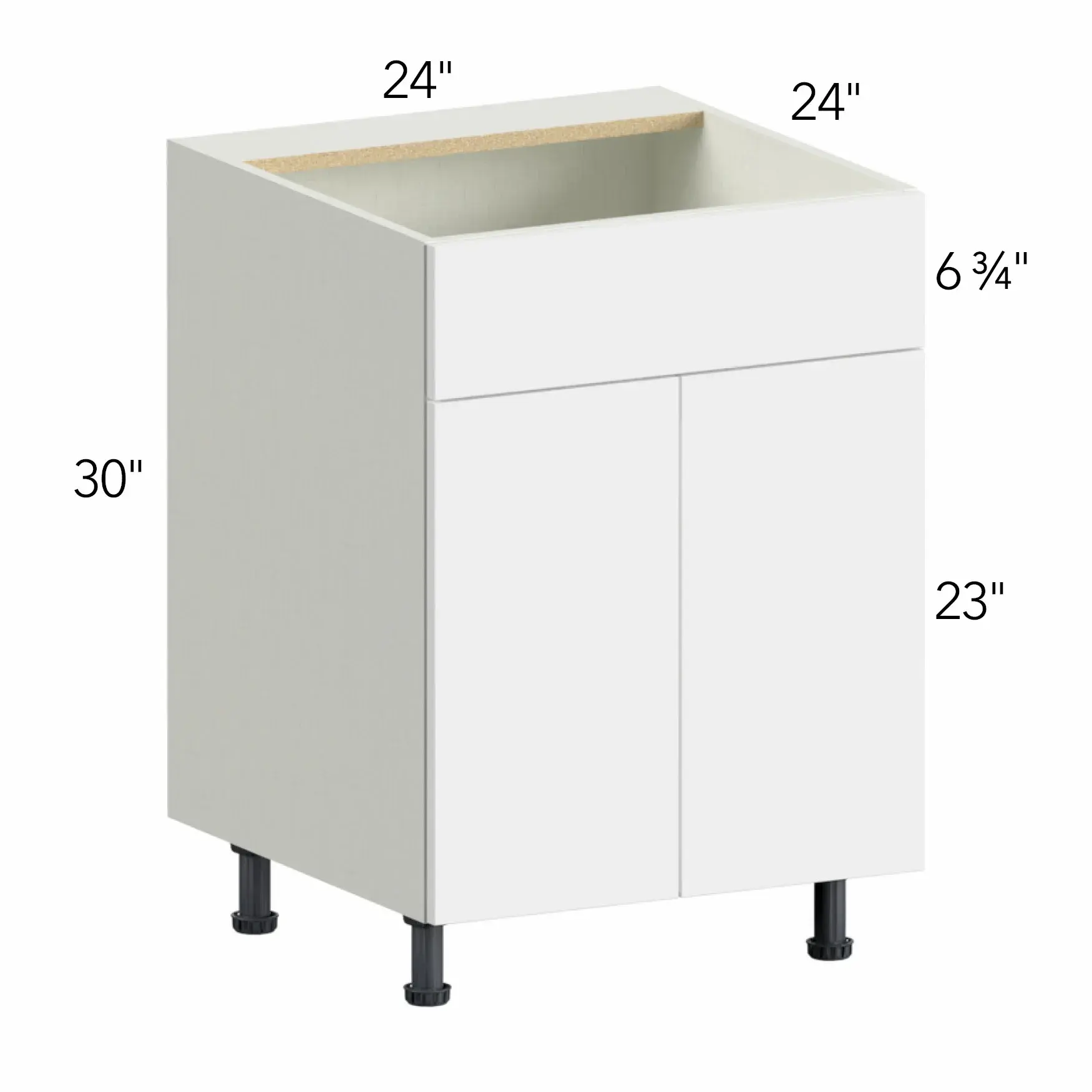 Illume® Tuscany Basalto 24"W x 30"H x 24"D Sink Base Cabinet (SB24)