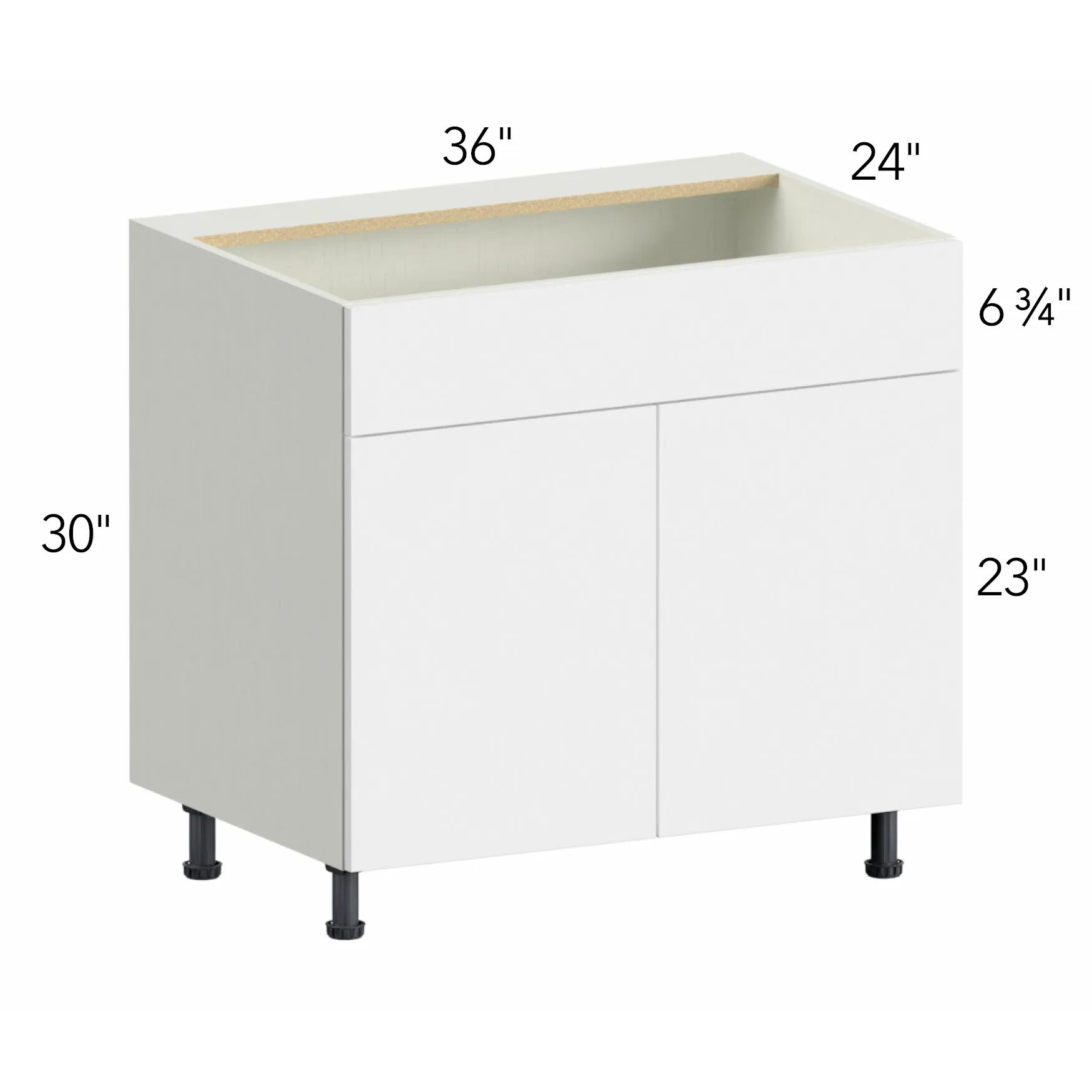 Ovela® Tuscany Cashmere 36"W x 34.5"H x 24"D Sink Base Cabinet (SB36)