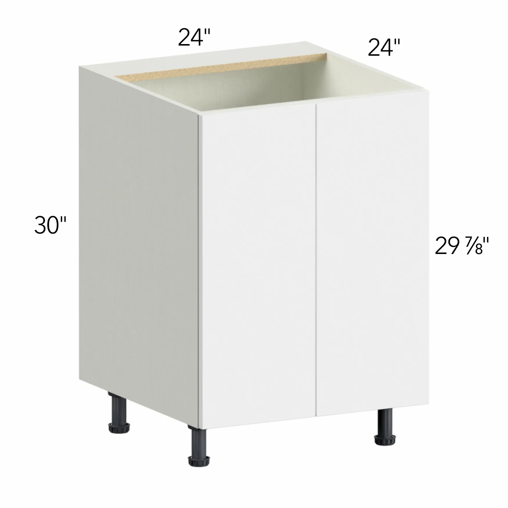 Illume® Tuscany Como Ash 2 24"W x 30"H x 24"D Sink Base Cabinet (SB24FD)